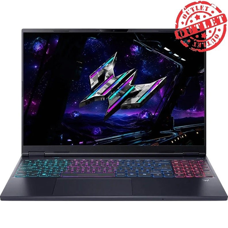 Notebook Gamer Acer Core Ultra 9 5.4Ghz, 32GB, 1TB SSD, 16" WQXGA 240Hz, RTX 5070Ti 12GB (con detalles)